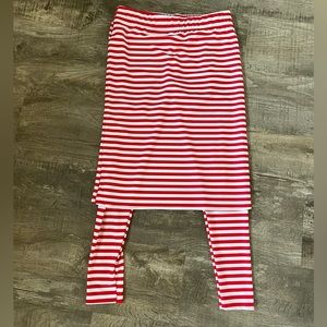 Striped Kamp Kloz skirt with leggings and pencil skirt. Like snoga. Size small.